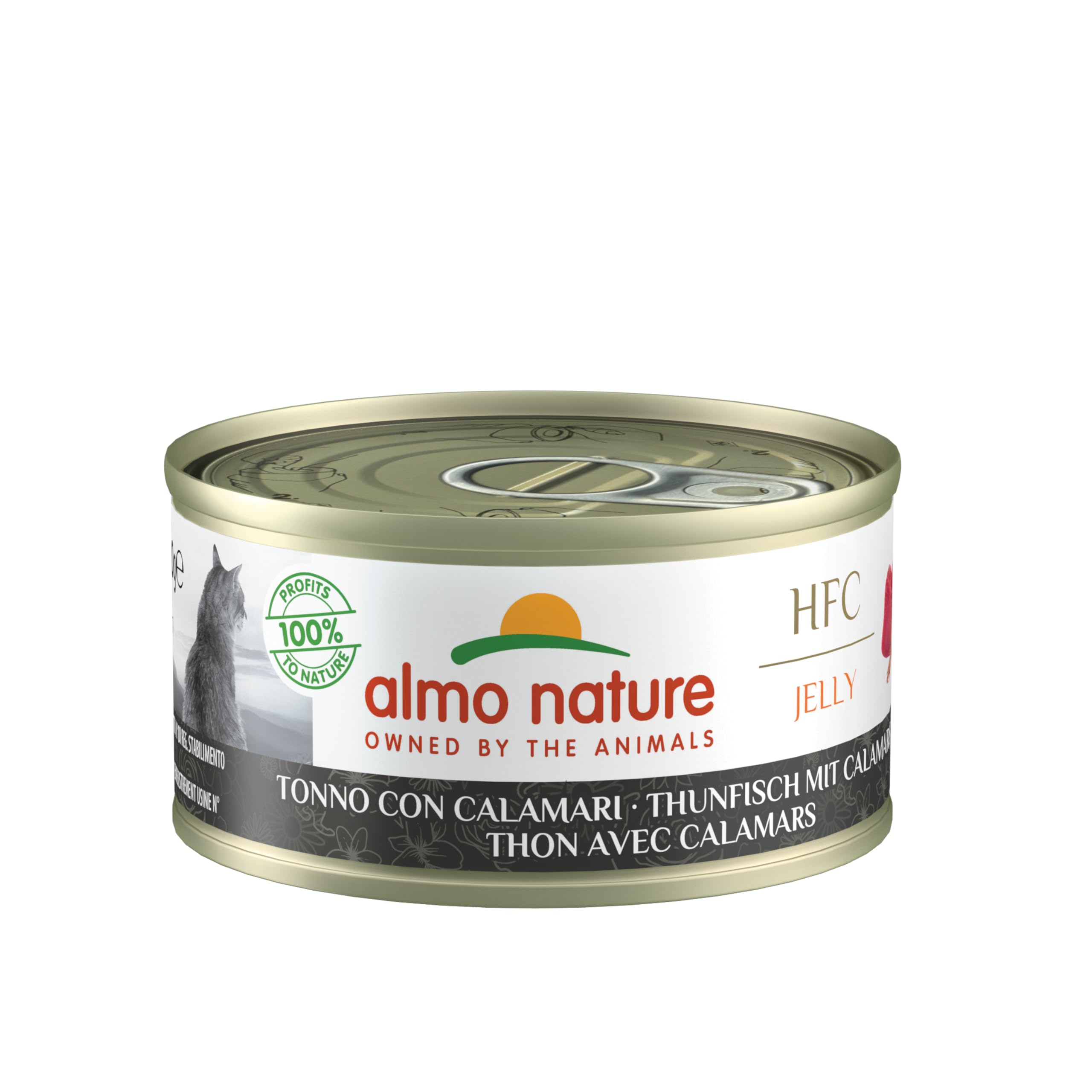 Almo Nature HFC Jelly Thunfisch Calamari Nassfutter 6x70g