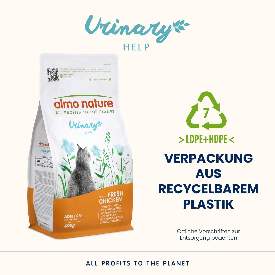 Almo Nature Urinary Help Katzentrockenfutter Huhn 400g Harnwege