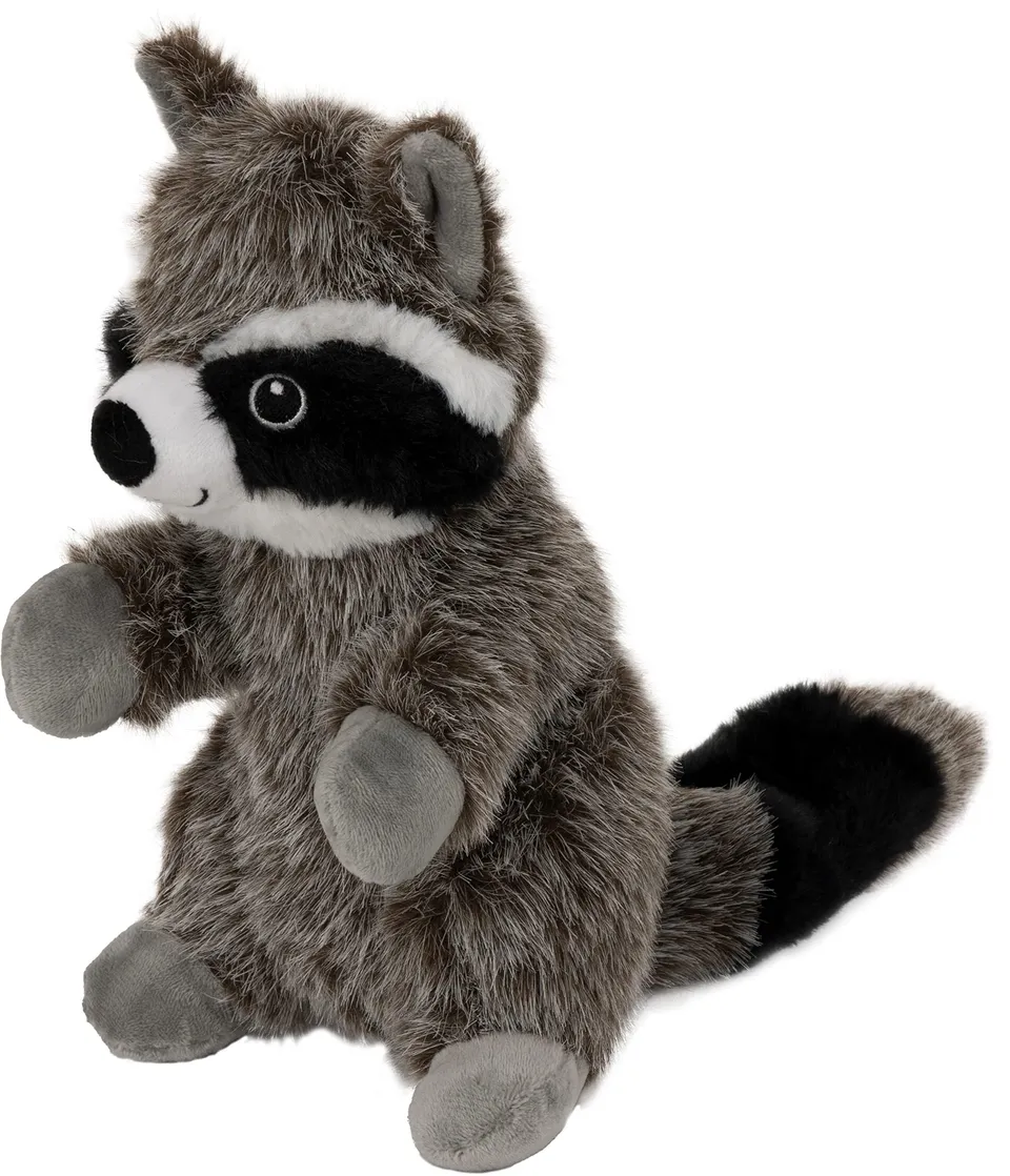 Dehner Wild Nature Wild Racoon Hundespielzeug 24 cm mit Quietscher