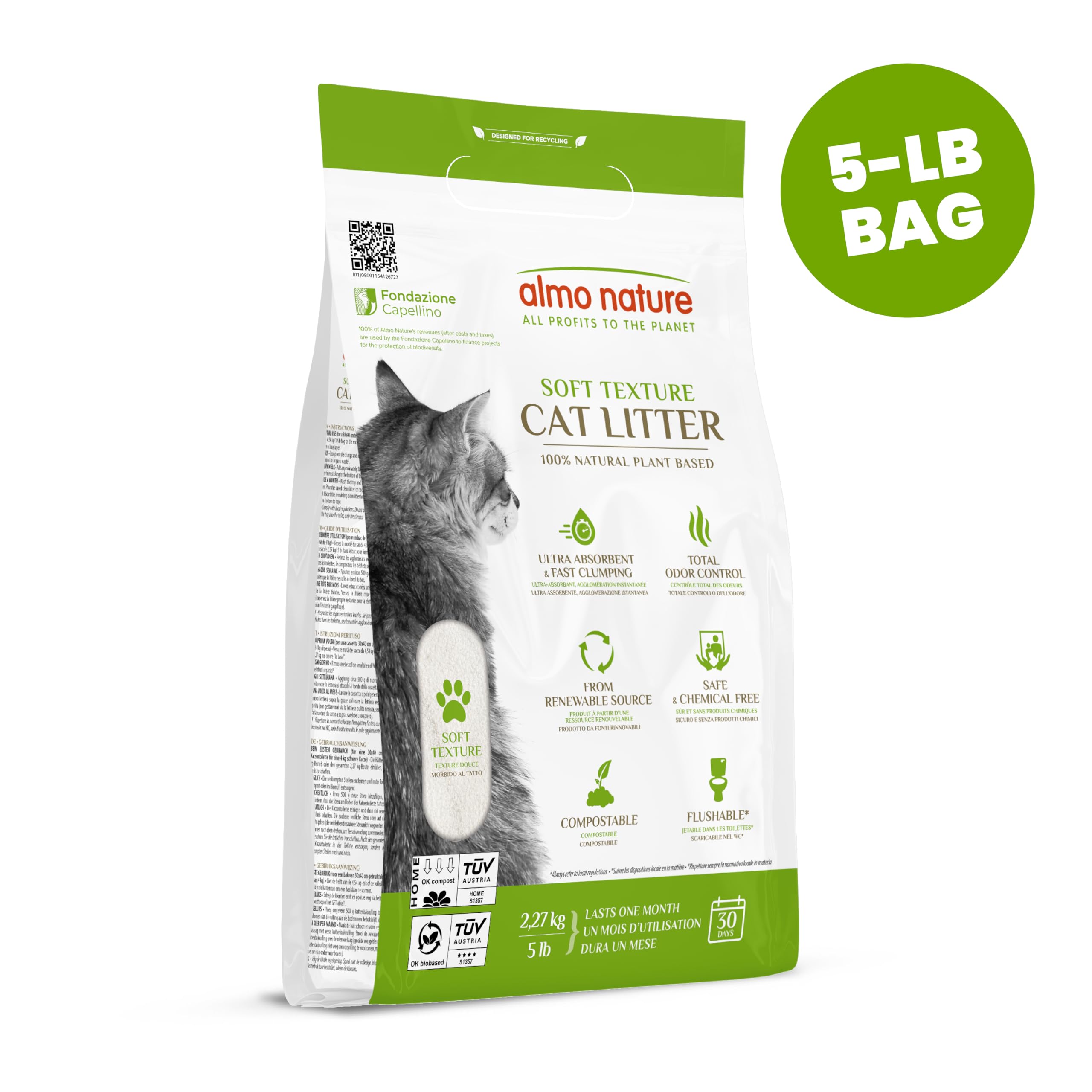 Almo Nature CatLitter Klumpstreu 2,27kg pflanzlich