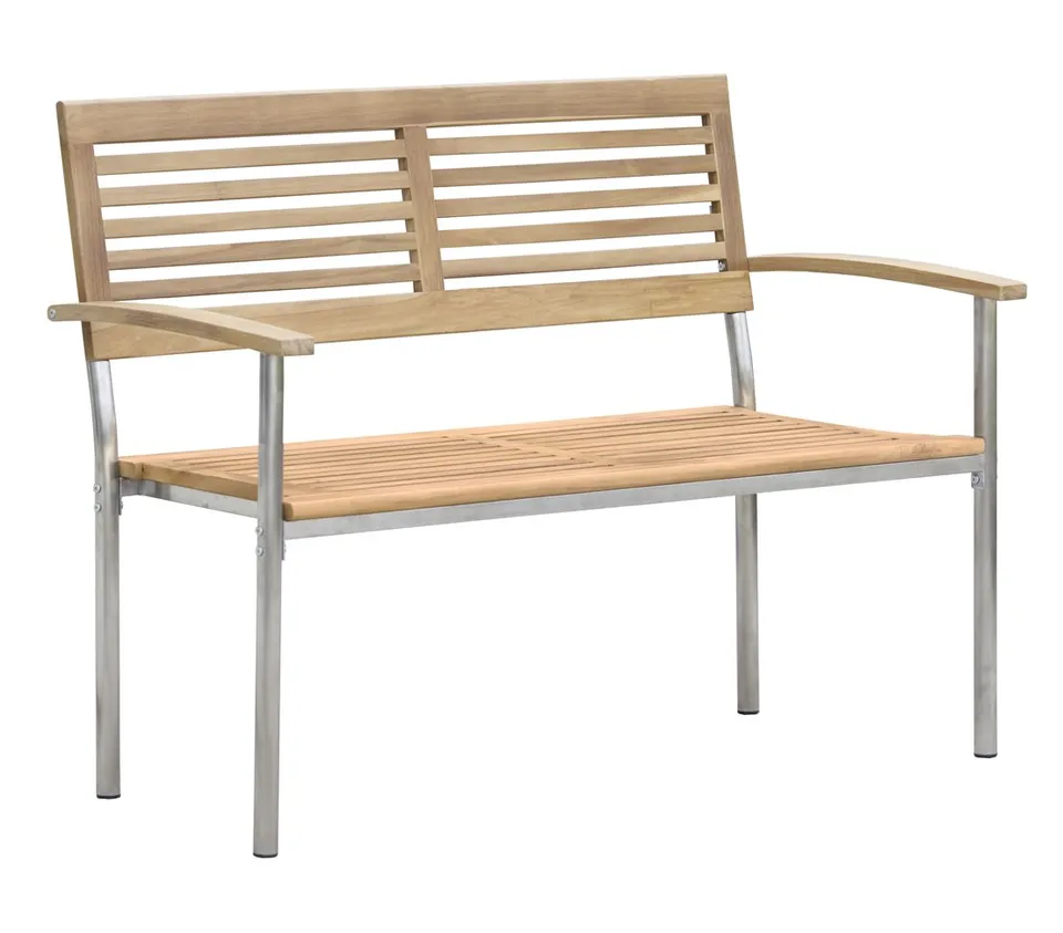 Dehner Marseilles Gartenbank 2-Sitzer 125 cm Teak natur