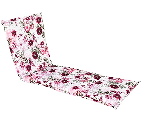 Dehner Solin Liegenauflage 190x60 cm pink/weiß Schaumstoff