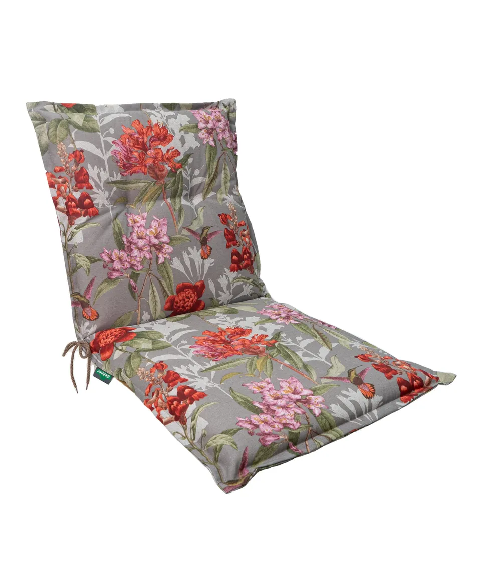 Dehner Toscana Niederlehnerpolster taupe-rot 50x52 cm