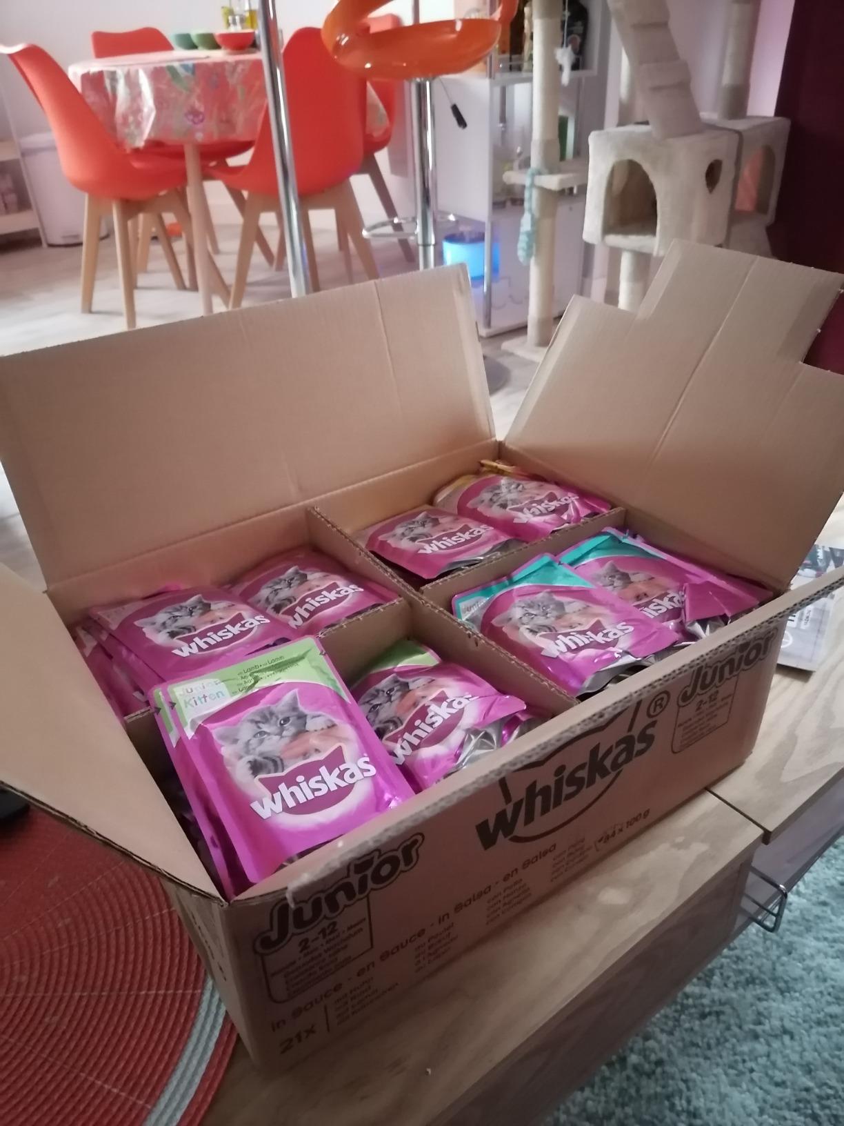 Whiskas Junior Klassik Nassfutter Sauce 84x100g Huhn Rind