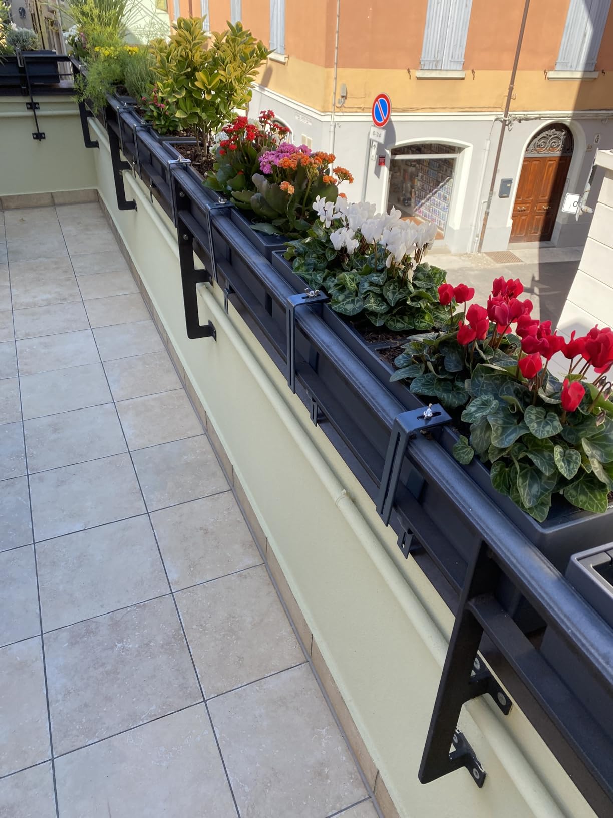 Dehner Profi Blumenkastenhalter Metall anthrazit 2 Stück