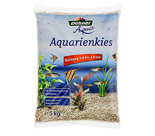 Dehner Aqua Aquarienkies Weiß 1-2mm 3x5kg