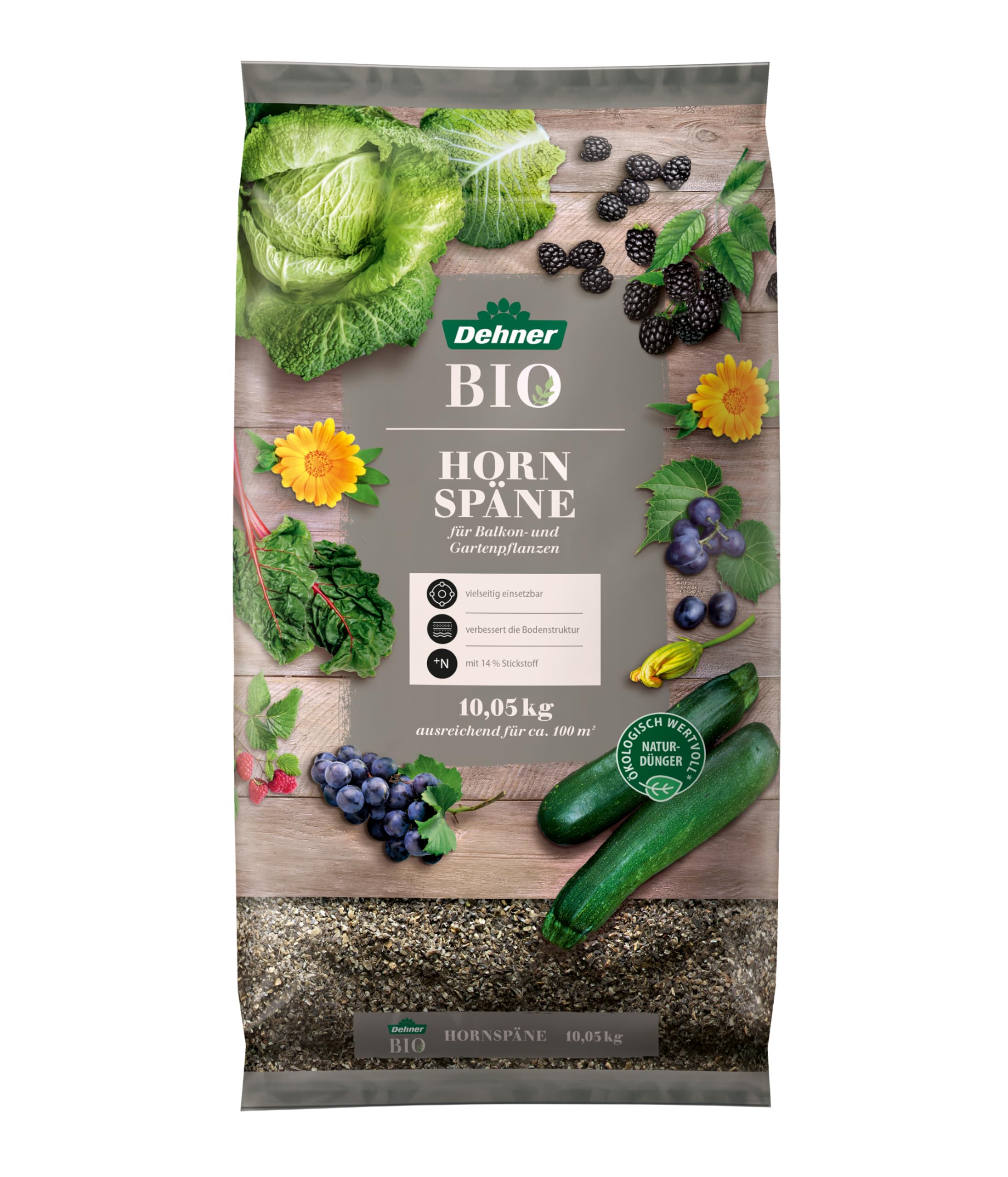 Dehner Bio Hornspäne Dünger 2,5kg stickstoffreich