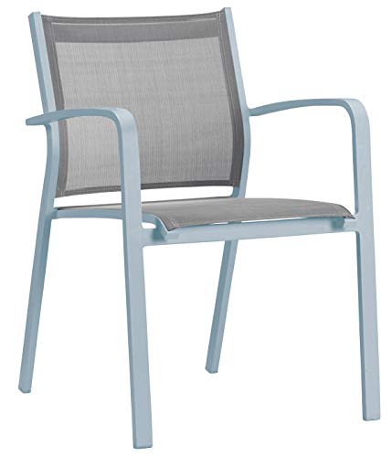 Dehner Premium Corse Stapelstuhl weiß Aluminium