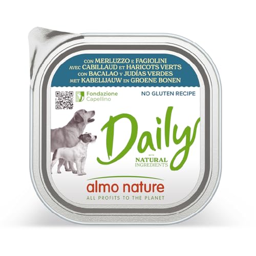 Almo Nature Daily Kabeljau Bohnen Hundenassfutter 300g glutenfrei