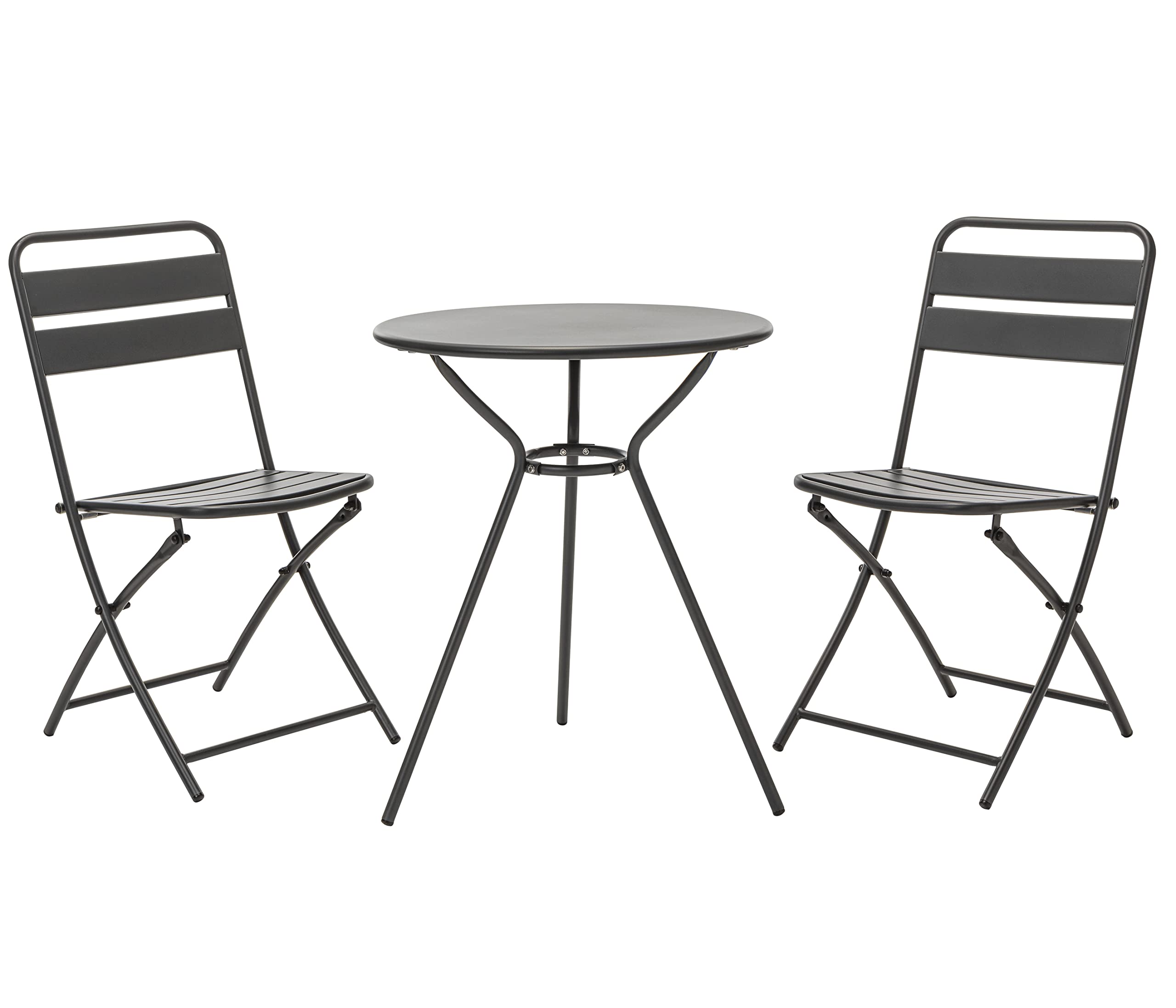 Dehner Oslo Balkontisch Stahl 60 cm anthrazit pulverbeschichtet
