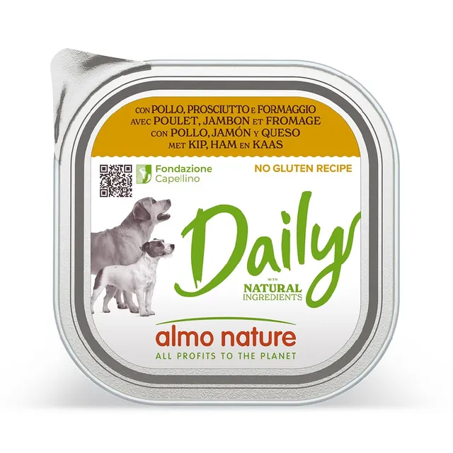 Almo Nature Daily Hundenassfutter Huhn 9x300 g glutenfrei