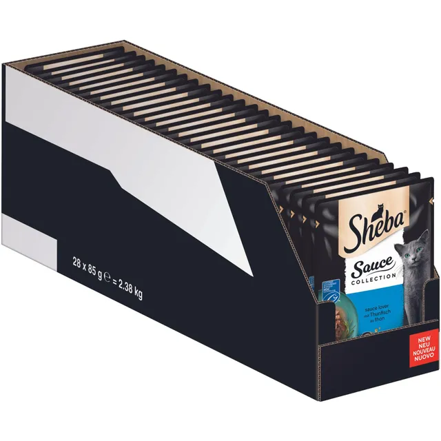 Sheba Sauce Collection Sauce Lover Nassfutter Thunfisch 28x85g
