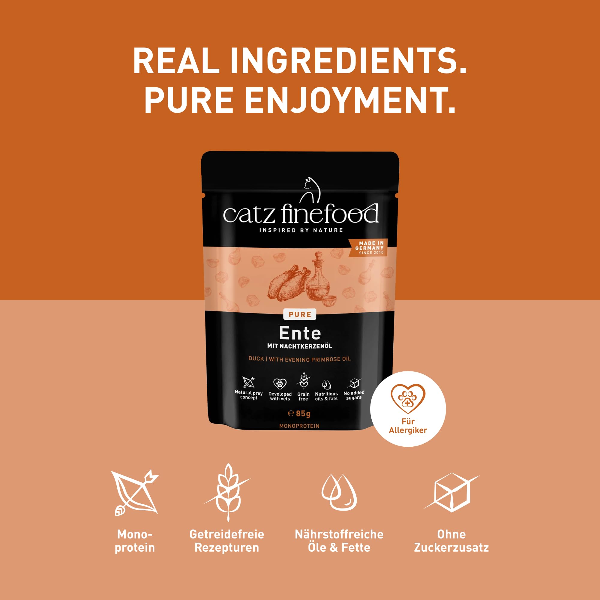 catz finefood Purrrr N°115 Nassfutter 16x85g Ente