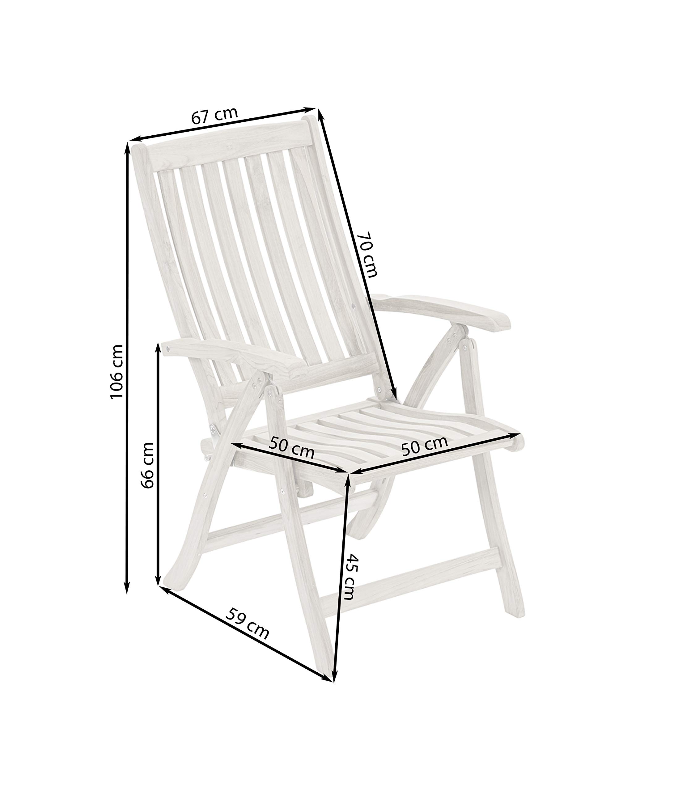 Dehner Fine Nature Havanna Klappsessel natur Teak