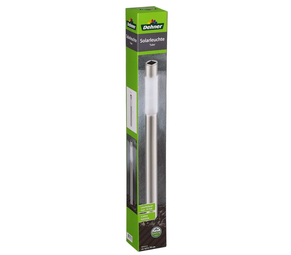Dehner Living 5309224 Solarleuchte Tube 70cm Erdspieß