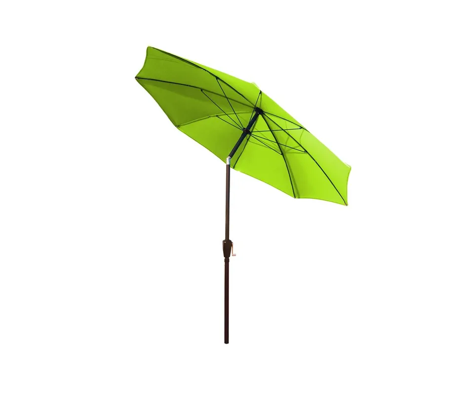 Dehner Kos Sonnenschirm Ø 220cm grün mit Kurbel