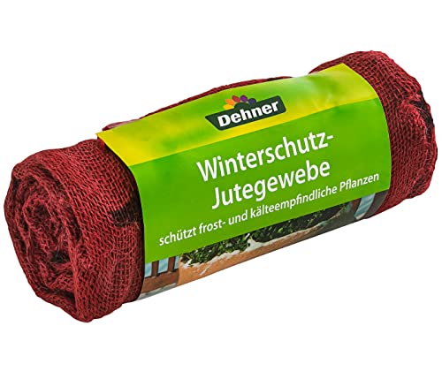 Dehner Winterschutz Jute-Gewebesack rot 300x105 cm Deko