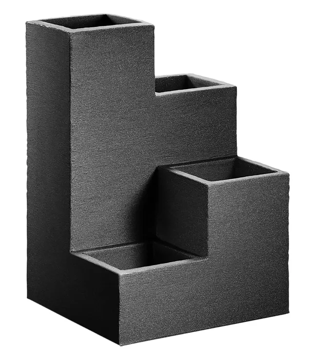 Dehner Wendeltreppentopf Los Angeles Kunststoff 40x60x40 anthrazit