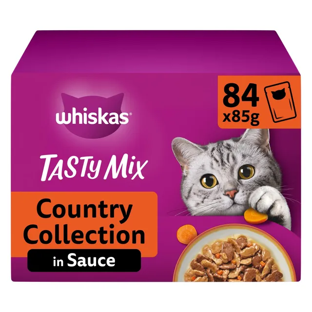 Whiskas Tasty Mix Nassfutter Country Sauce 84x85g