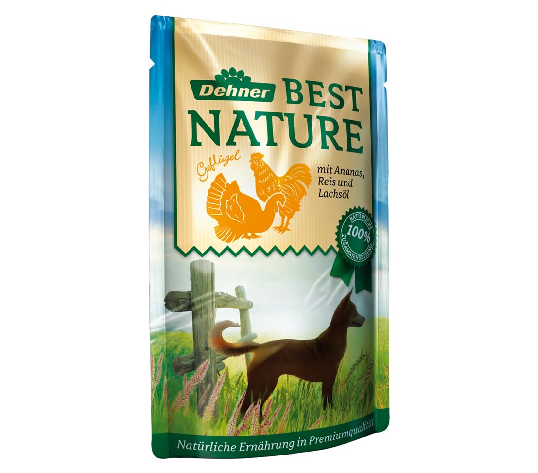 Dehner Best Nature Geflügel Reis Hundefutter nass 12x150 g