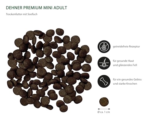 Dehner Premium Mini Adult Trockenfutter Fisch Lamm 8kg