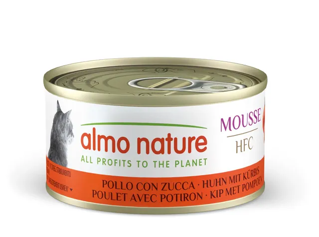 Almo Nature HFC Mousse Nassfutter Huhn Kürbis 24x70g samtig