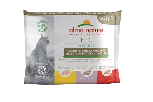 Almo Nature HFC Jelly Multipack Nassfutter Huhn Thunfisch 6x55g glutenfrei