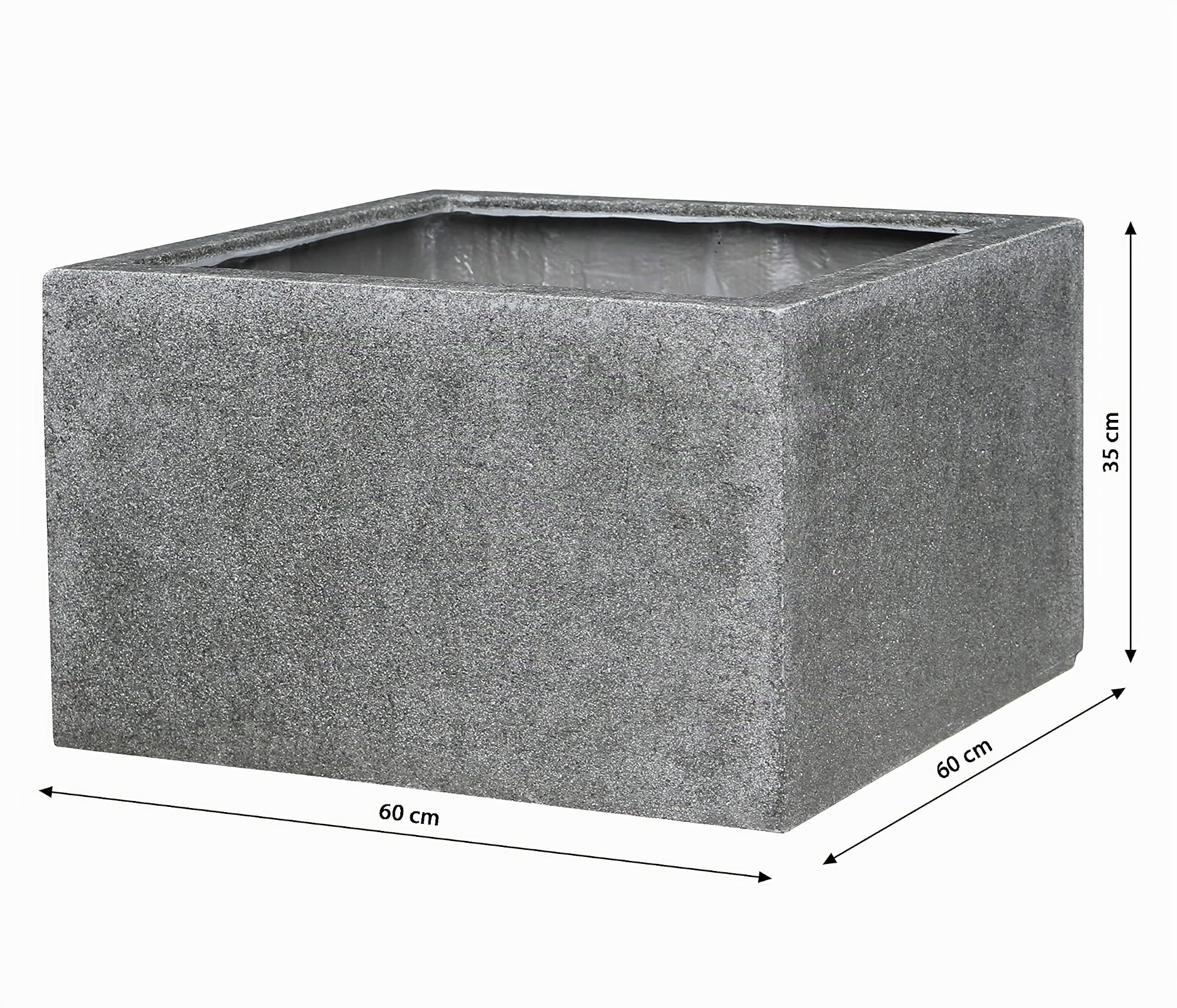 Dehner Premium Lovely Brunnenumrandung 60x35x60 cm grau Polyresin