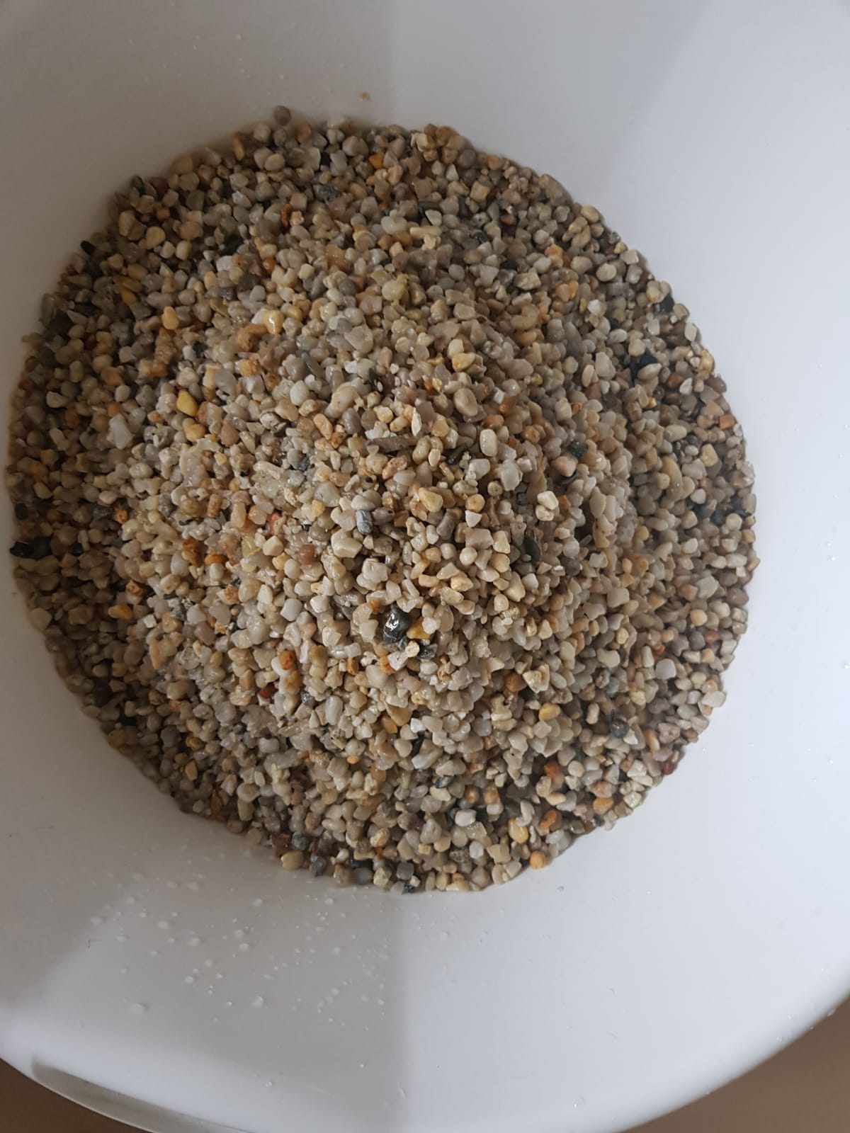 Dehner Aqua Aquarienkies weiß 5-8mm 3x5kg Bodengrund