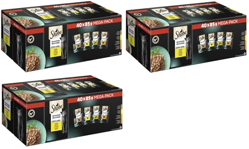 Sheba Delikatesse Gelee Nassfutter Geflügel 3x3400g Mega