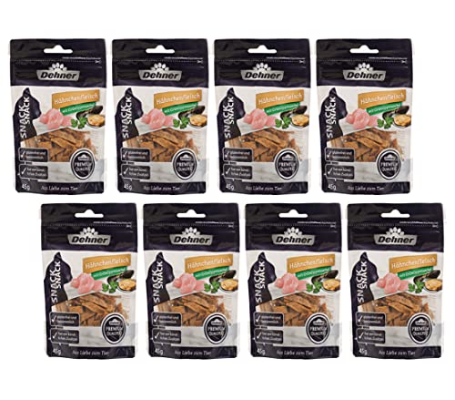 Dehner Premium Lovely Hähnchenfleischstreifen Katzensnack 8x45g