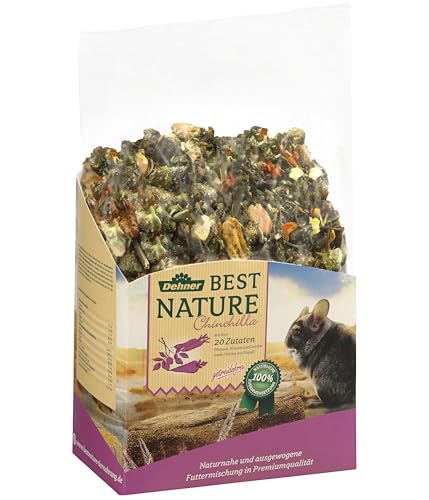 Dehner Best Nature Chinchillafutter Adult 2 kg getreidefrei