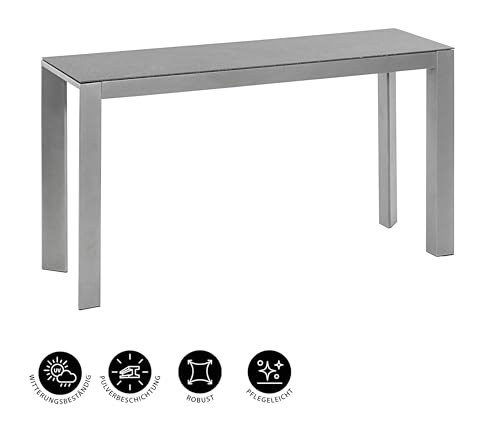 Dehner Premium Lovely Chicago Tisch schmal grau 133cm