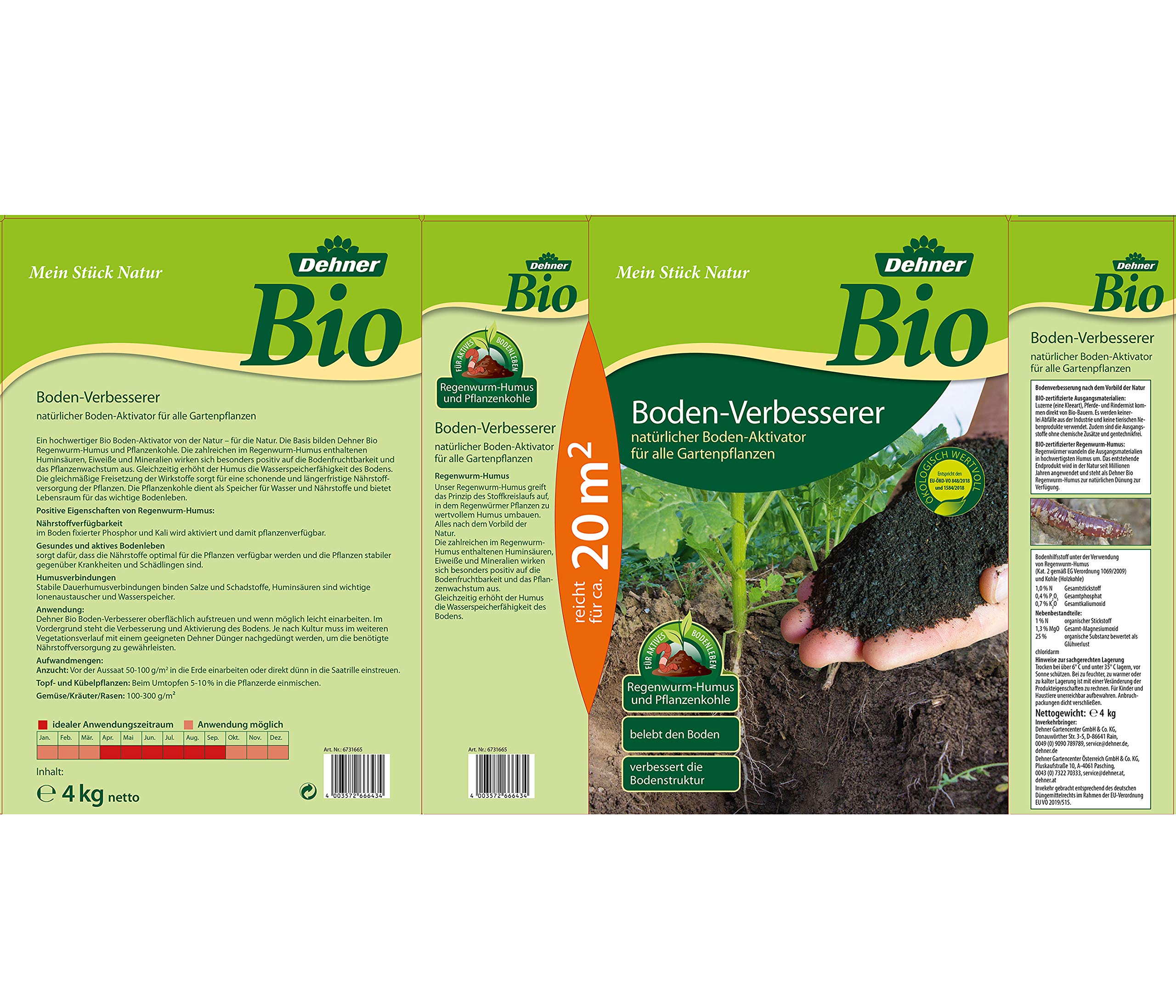 Dehner Bio Bodenverbesserer Hornspäne Set 6,5kg Langzeit