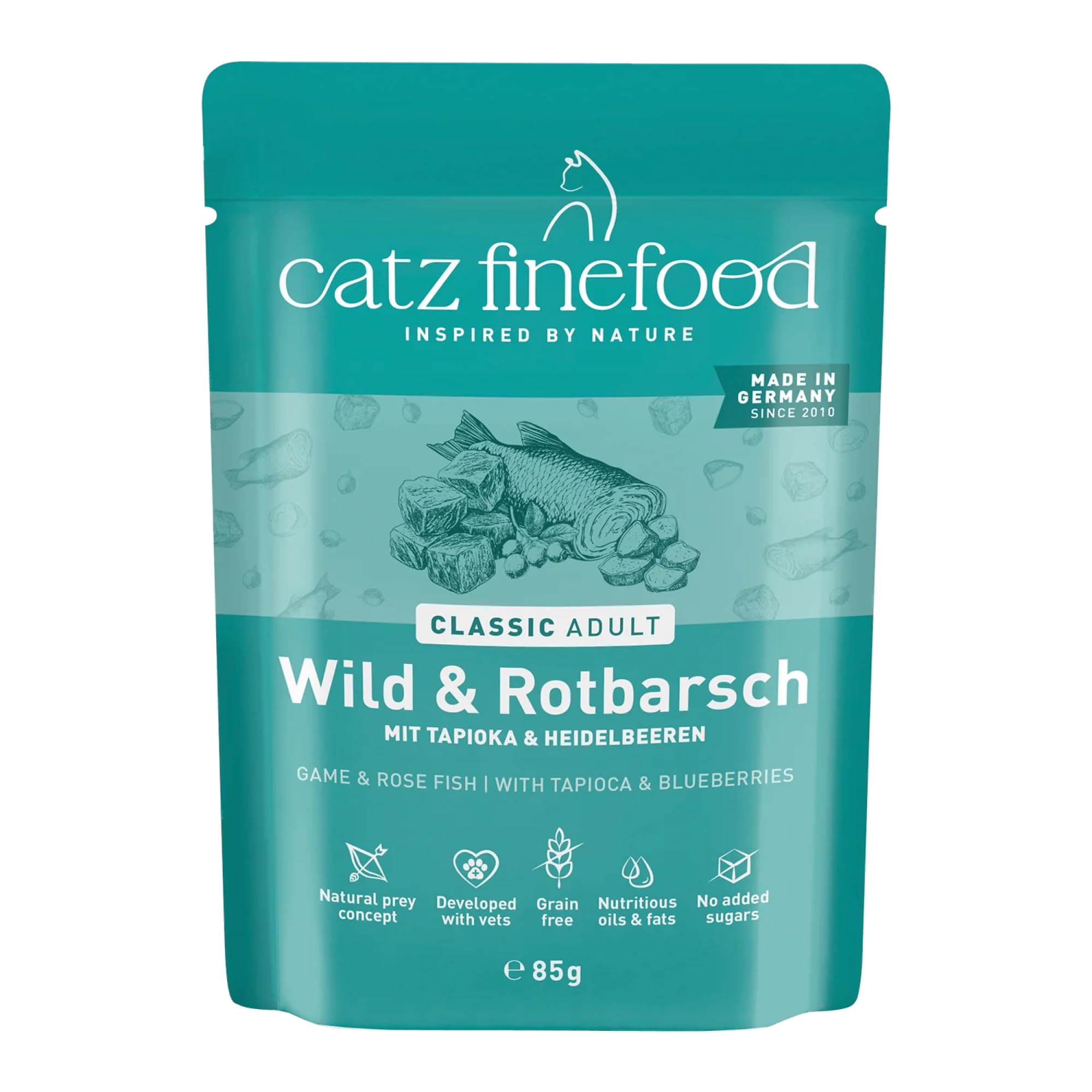 catz finefood N°21 Wild Rotbarsch Nassfutter 6x400g