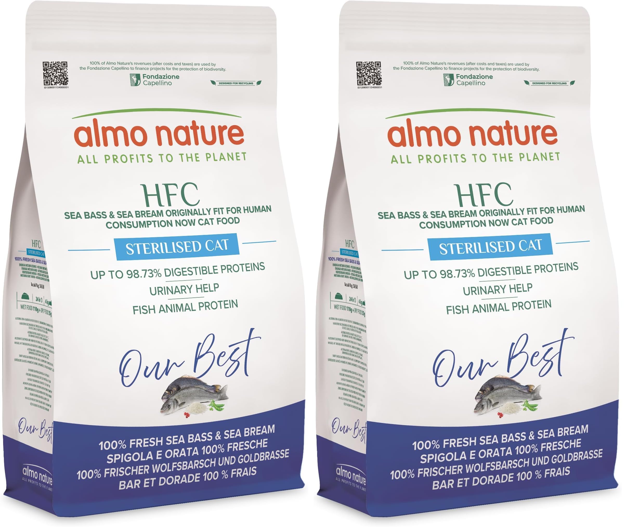 Almo Nature HFC Our Best Adult Sterilized Trockenfutter 1,2 kg Fisch