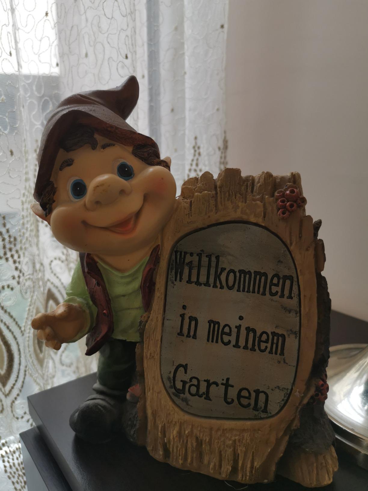 Dehner Garten-Männchen Solar Dekofigur mit 2 LED
