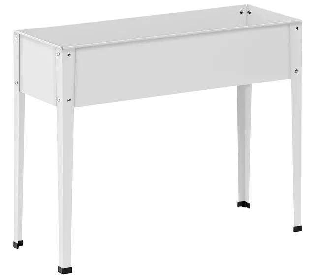 Dehner Münster 2 Hochbeet 100x30 cm 80 cm weiß Metall