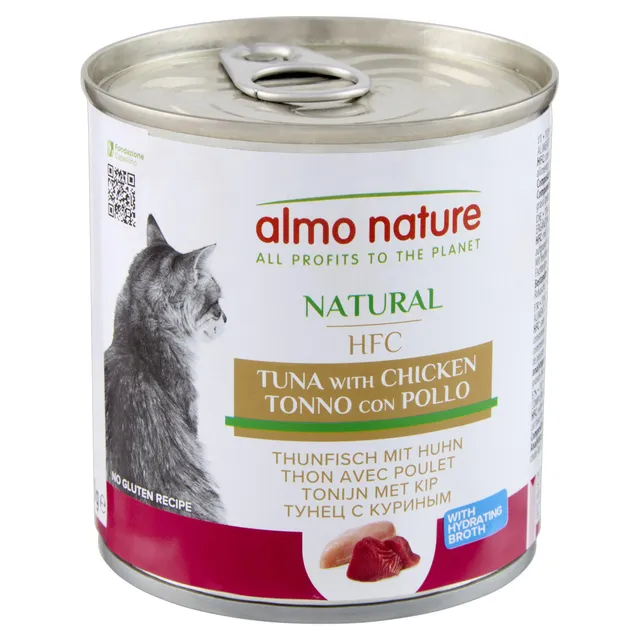 Almo Nature HFC Natural Nassfutter Thunfisch-Huhn 12x280g Brühe