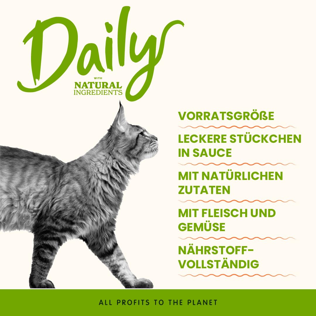 Almo Nature Daily Nassfutter Huhn Rind 6x70g Sauce