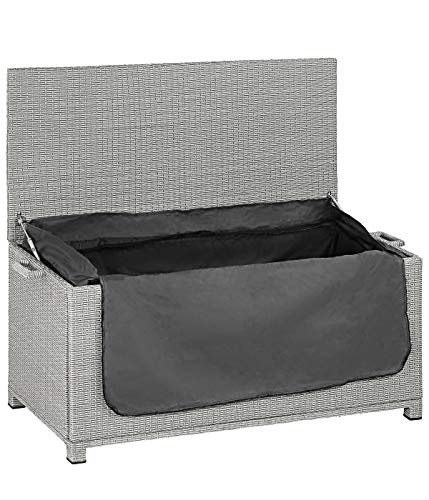 Dehner Premium Tessin Aufbewahrungsbox grau wetterfest