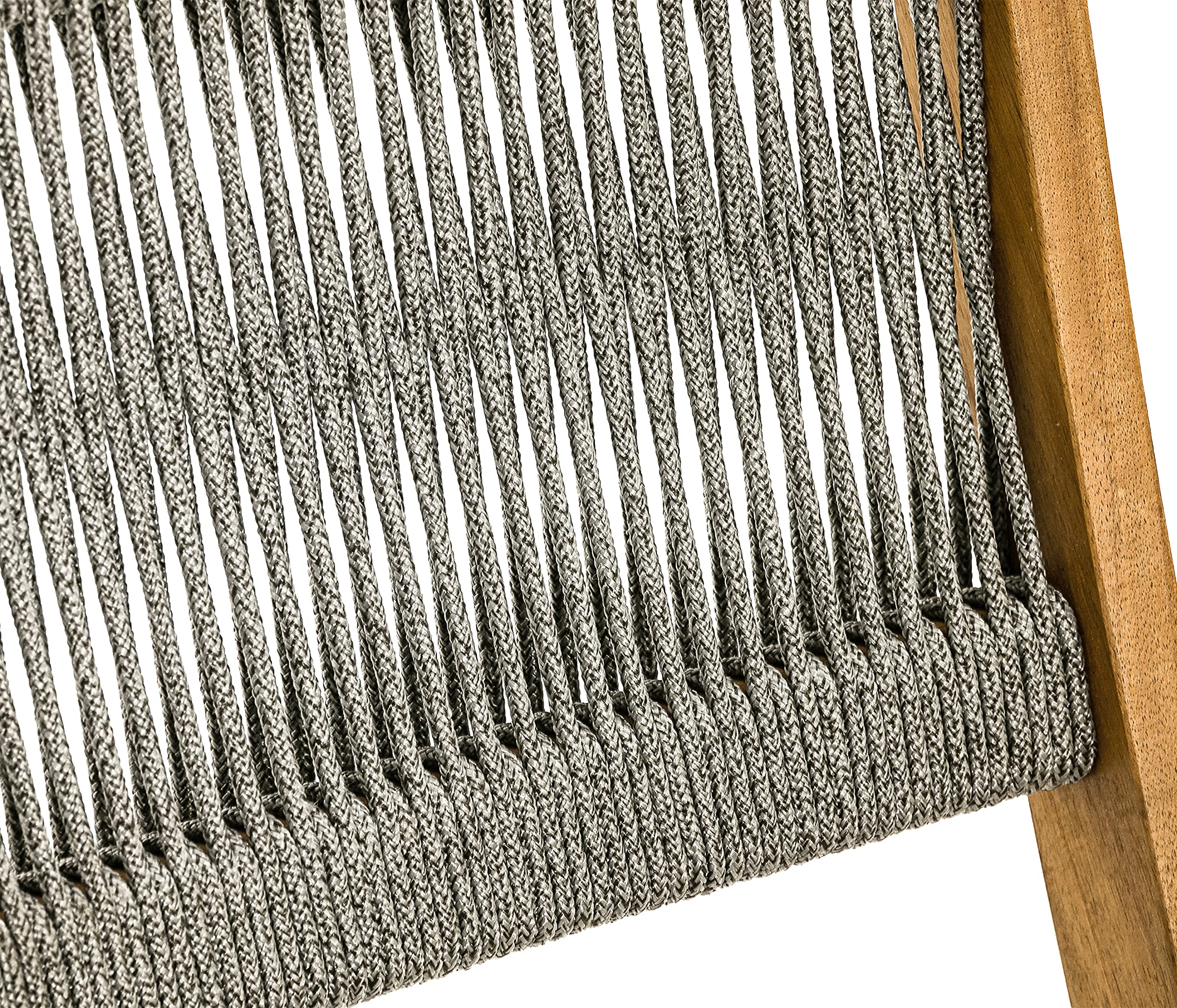 Dehner Klappstuhl Macao Rope 2er Set Akazie Seil hellgrau