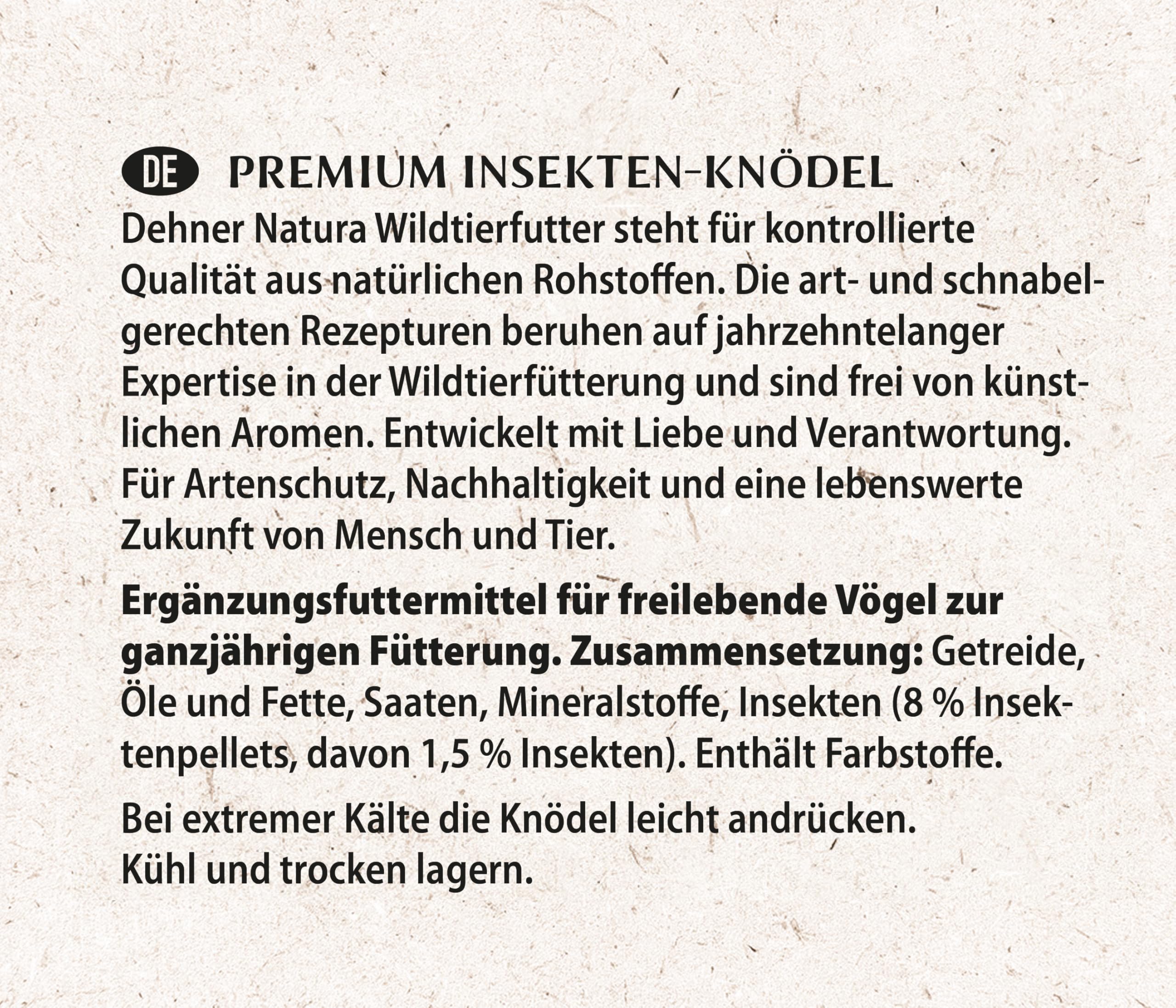 Dehner Natura Premium Meisenknödel 30x90g Insekten