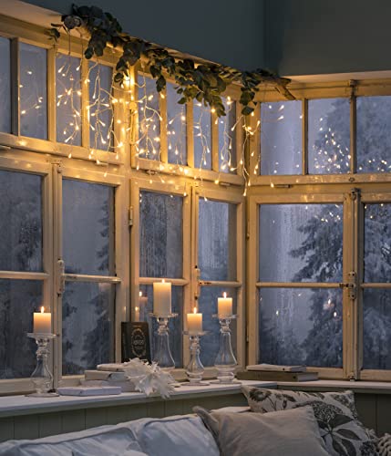 Dehner LED-Lichtervorhang 165 cm 60 LEDs warmweiß