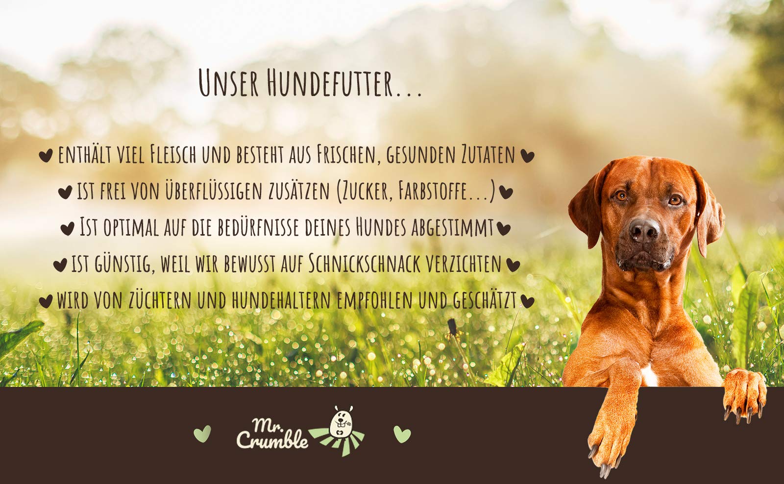 Mr. Crumble Reis Truthahn Trockenfutter 15 kg glutenfrei