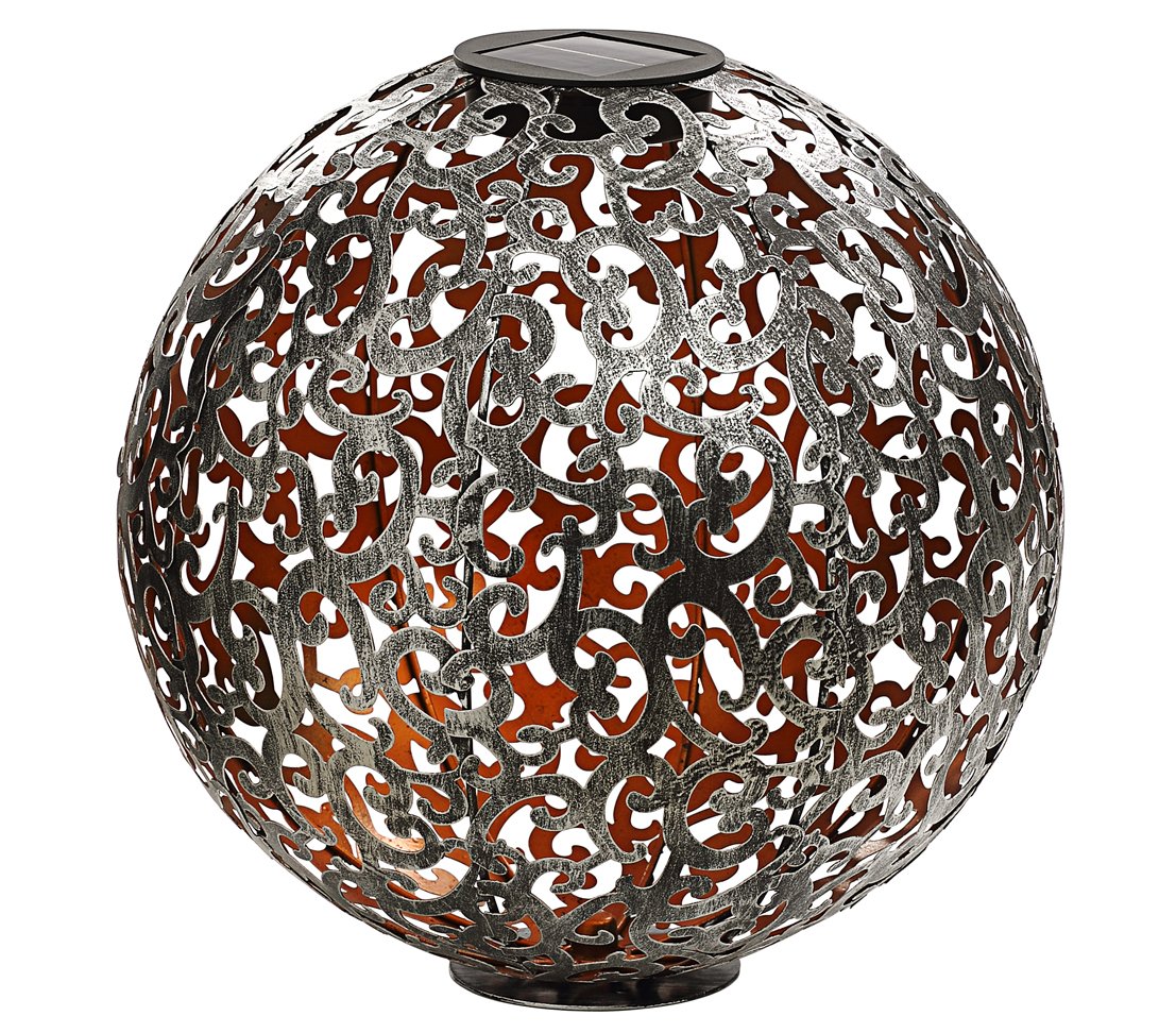 Dehner Luanda Lagos Solarkugel 40cm 2er Set Metall
