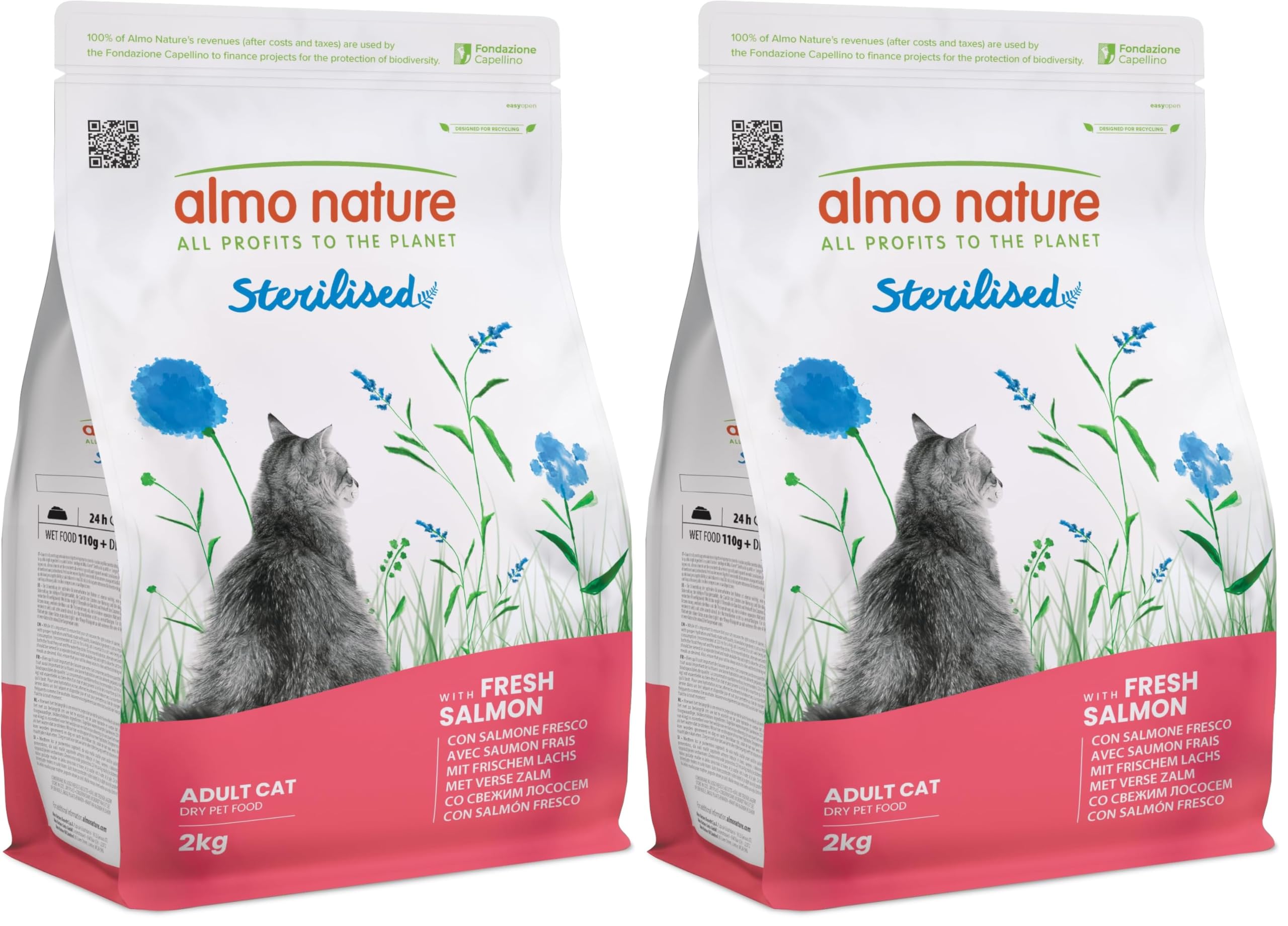 Almo Nature Sterilised Trockenfutter 2kg Lachs