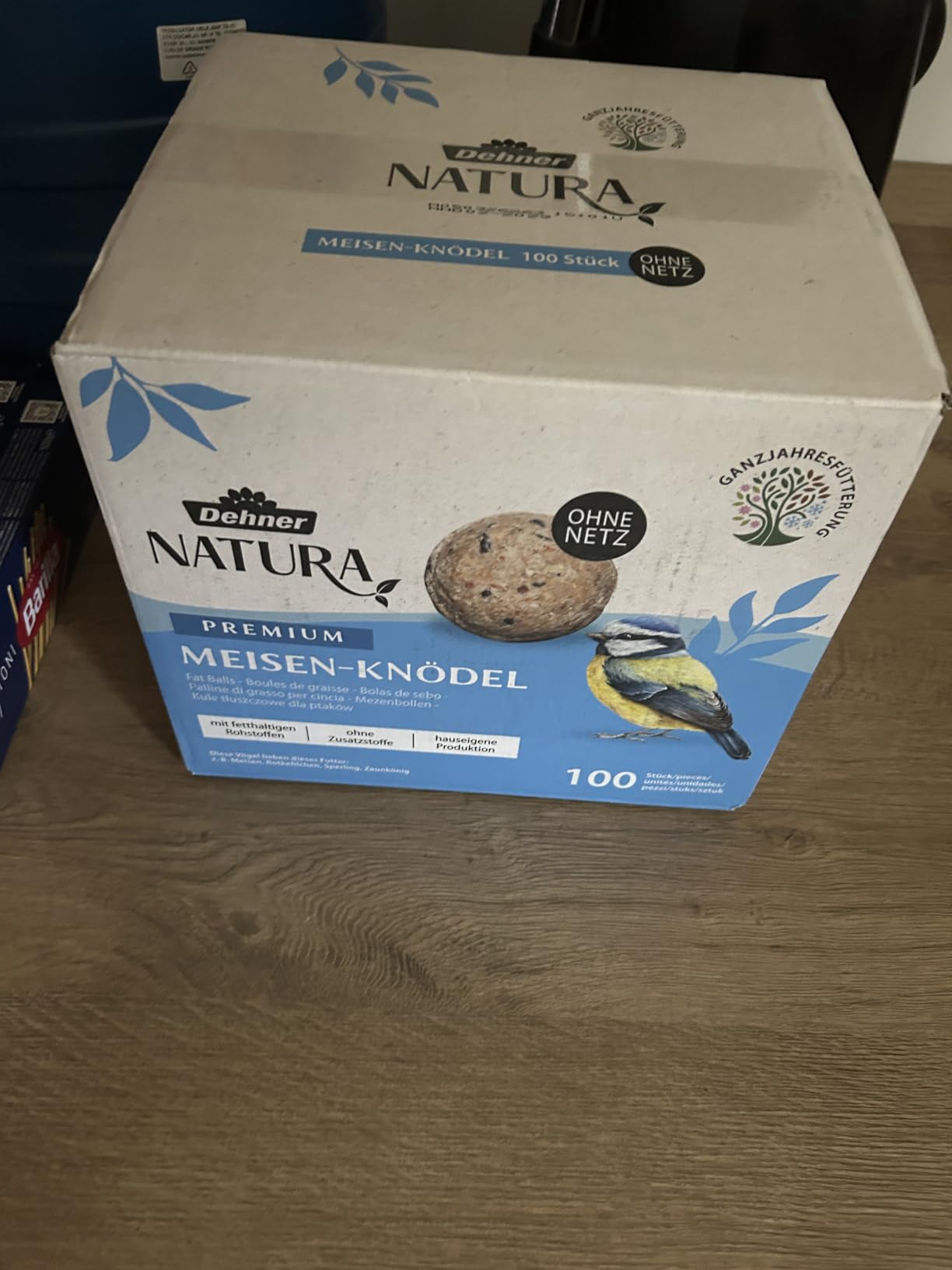 Dehner Natura Premium Meisenknödel ohne Netz 100x90g Karton