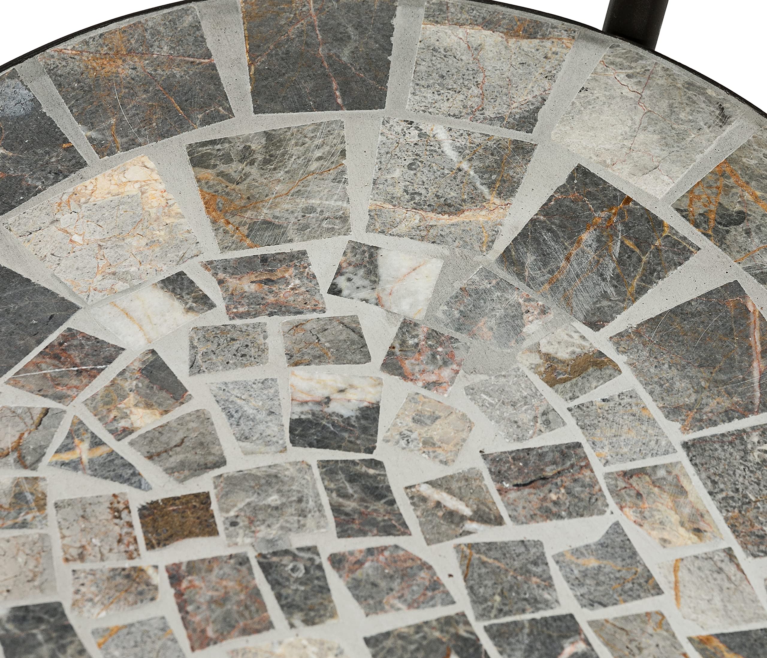 Dehner Fine Nature Grazia Mosaikstuhl grau braun 90 cm