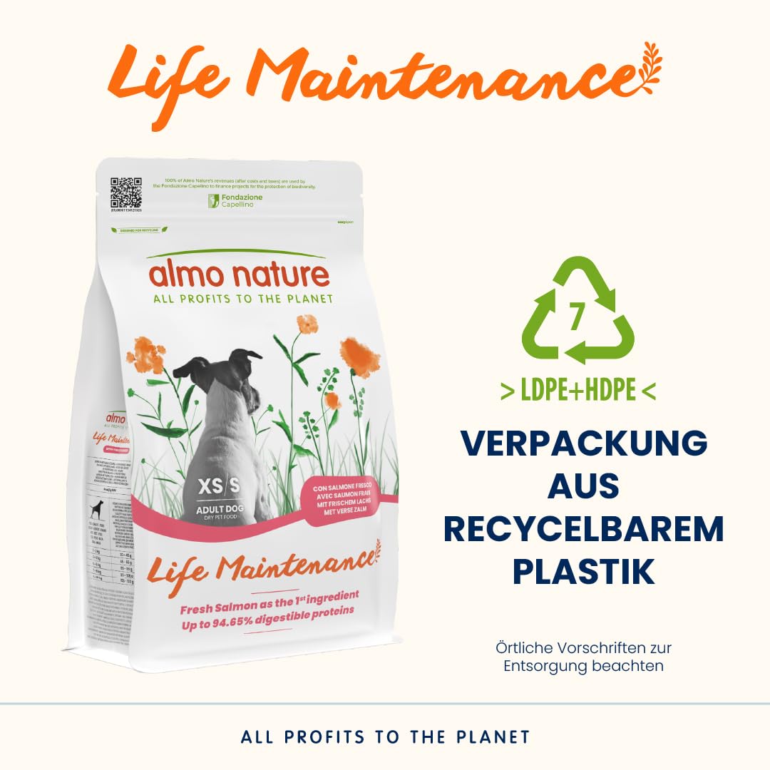 Almo Nature Life Holistic Small Trockenfutter Lachs 2 kg XS-S